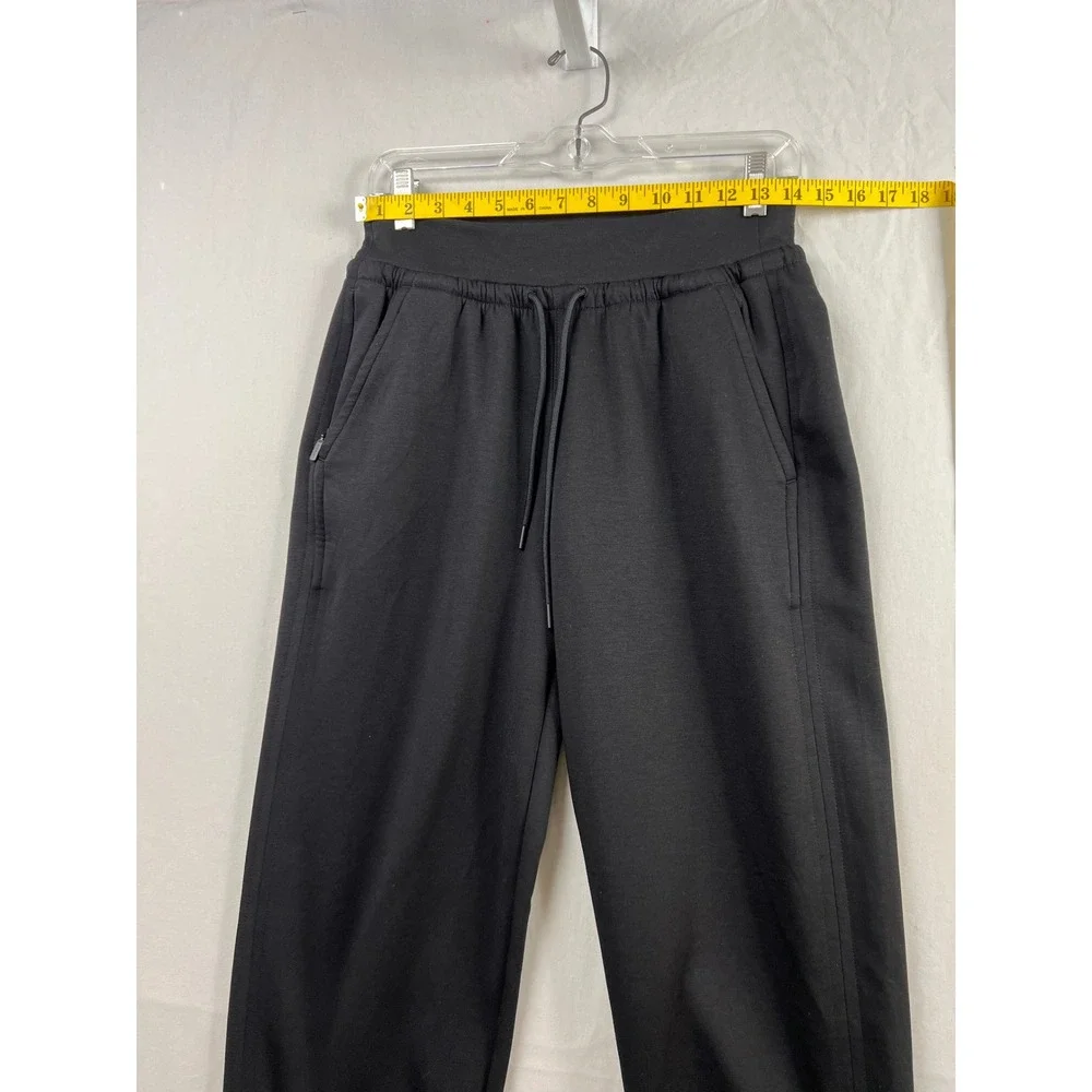 Athleta Joggers Womens Small Tall Black High Rise Drawstring Tapered Athleisure